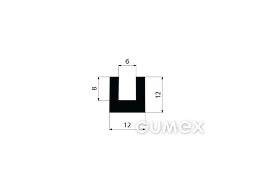 GUMOVÉ PROFILY TVARU "U" - EPDM